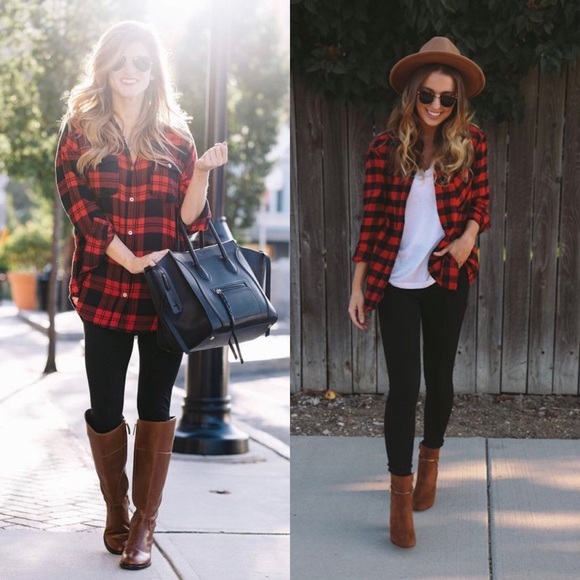 >>LAST<< Tori Buffalo Plaid Button-up Flannel - Picture 3 of 7